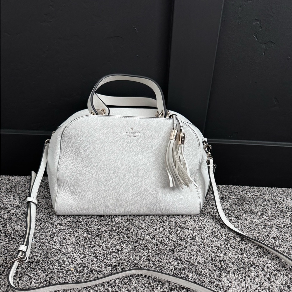 White Kate Spade Atwood Place Hayley Purse - Lightly Used, Excellent Condition